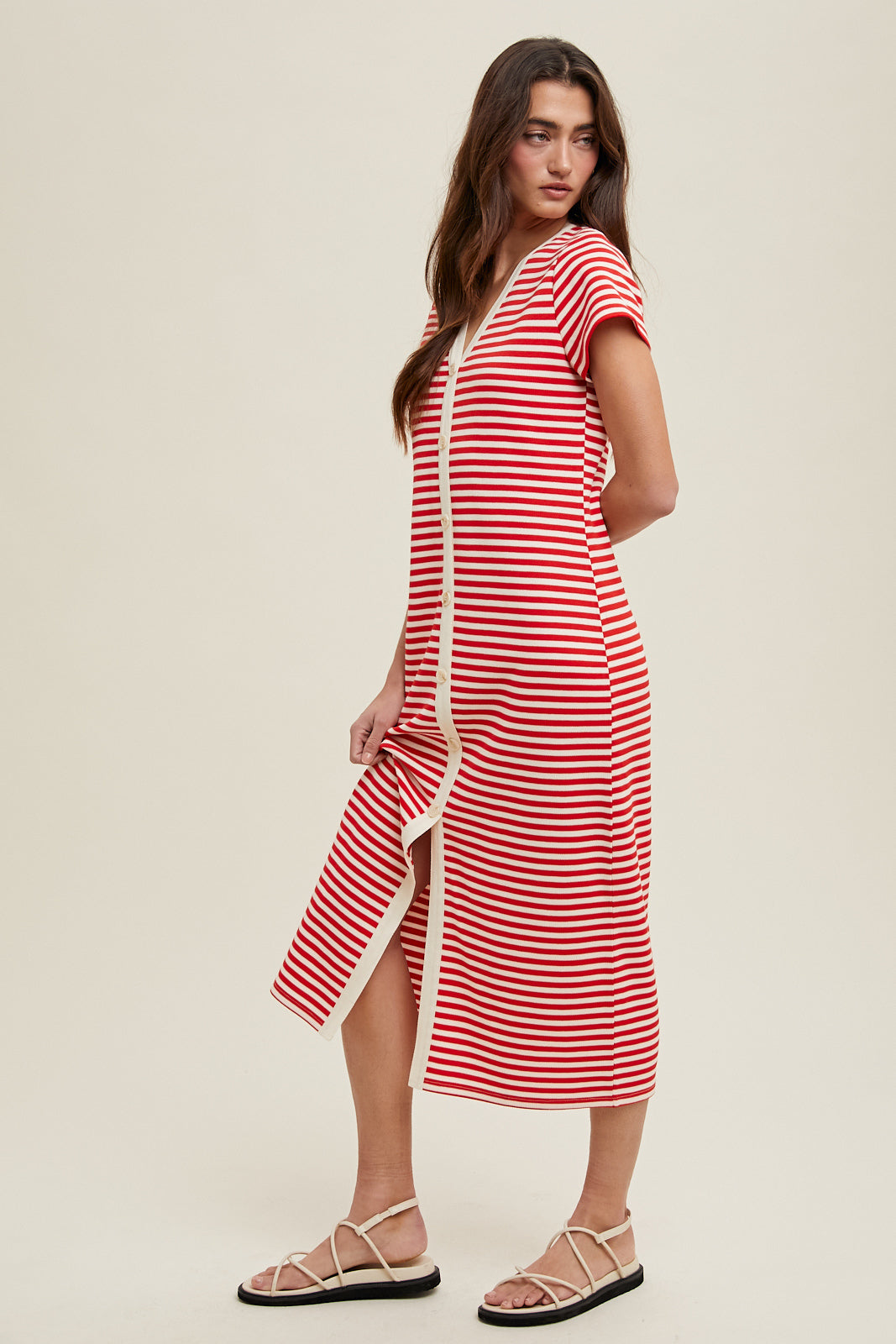 Button Up Midi Dress