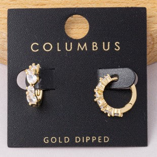 Gold Dipped Huggie Hoop