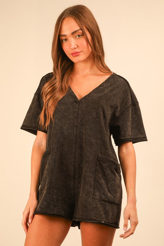Mineral Wash Romper