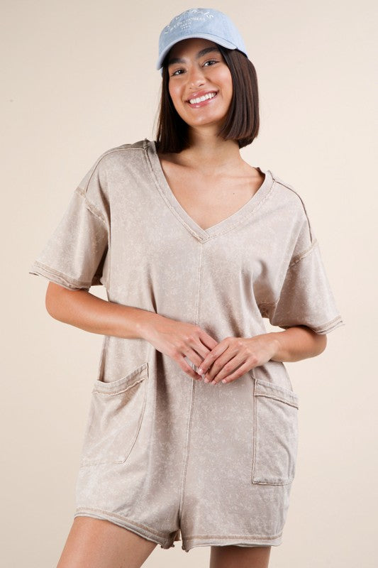 Mineral Wash Romper