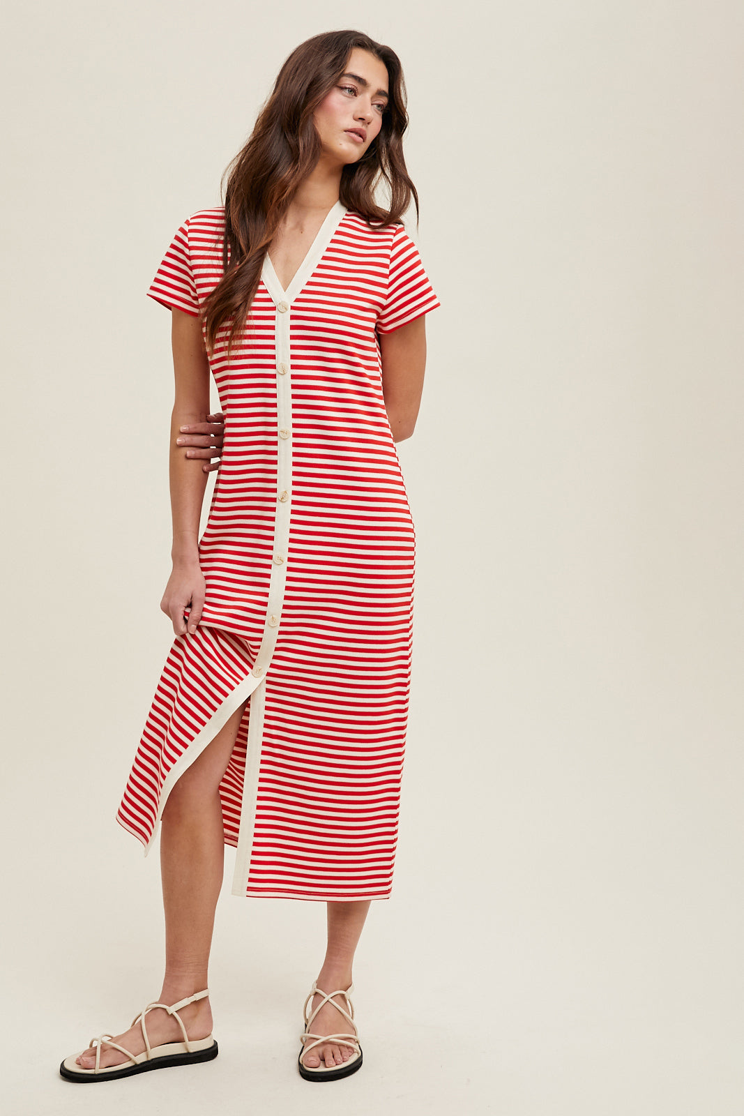 Button Up Midi Dress