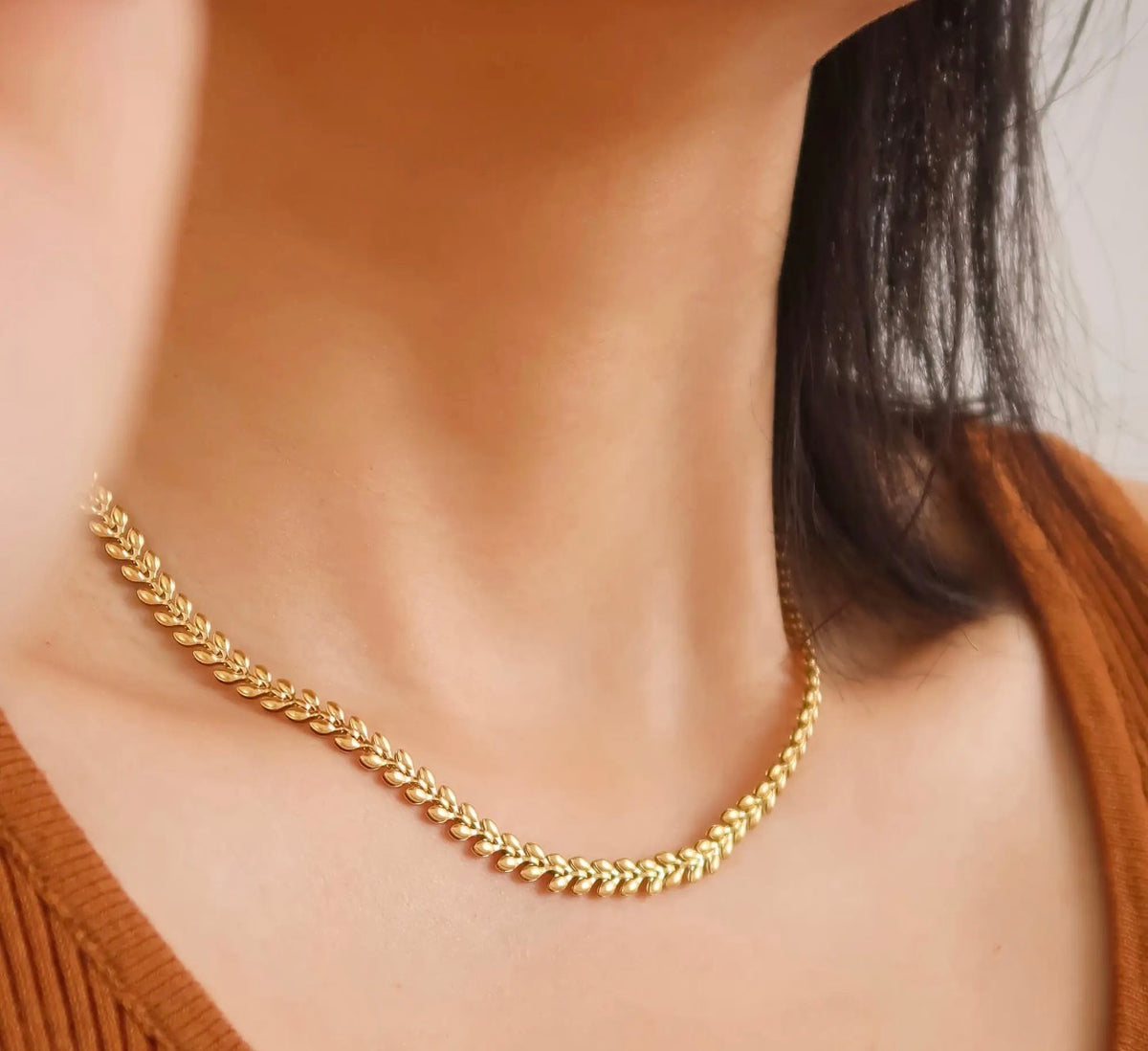 18K Wheat Chain