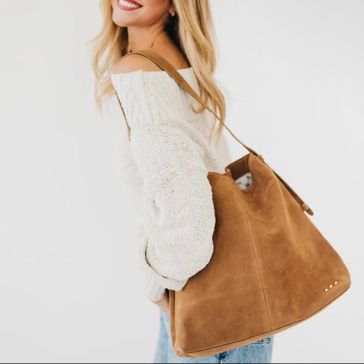 Suede Shoulder Bag