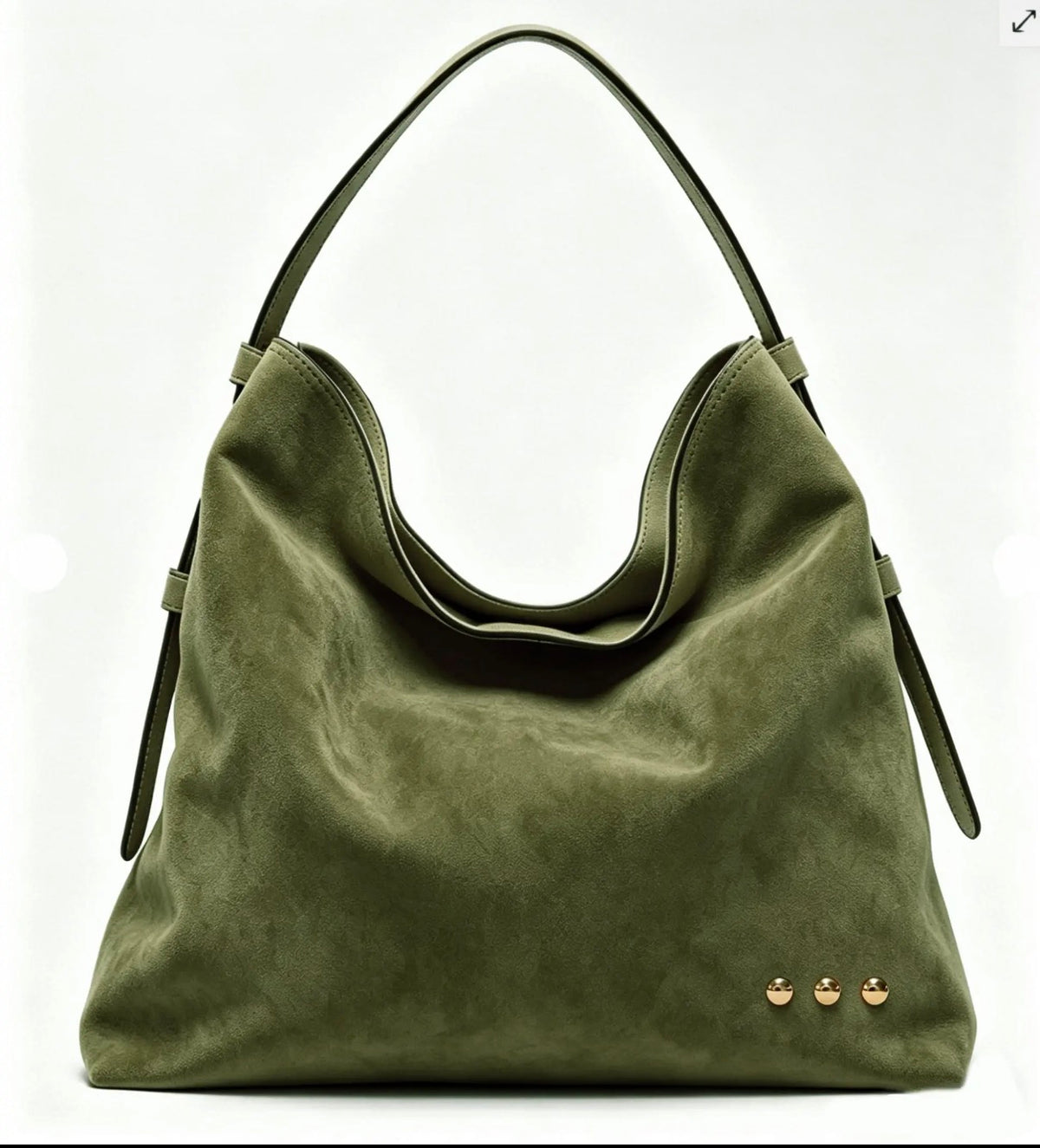 Suede Shoulder Bag