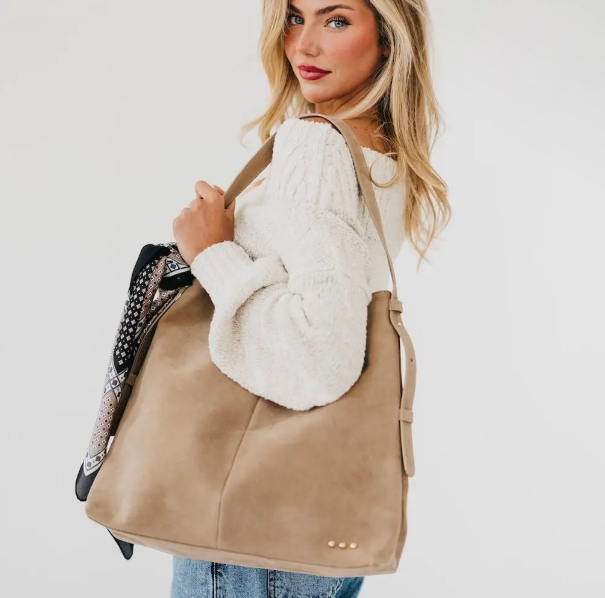 Suede Shoulder Bag