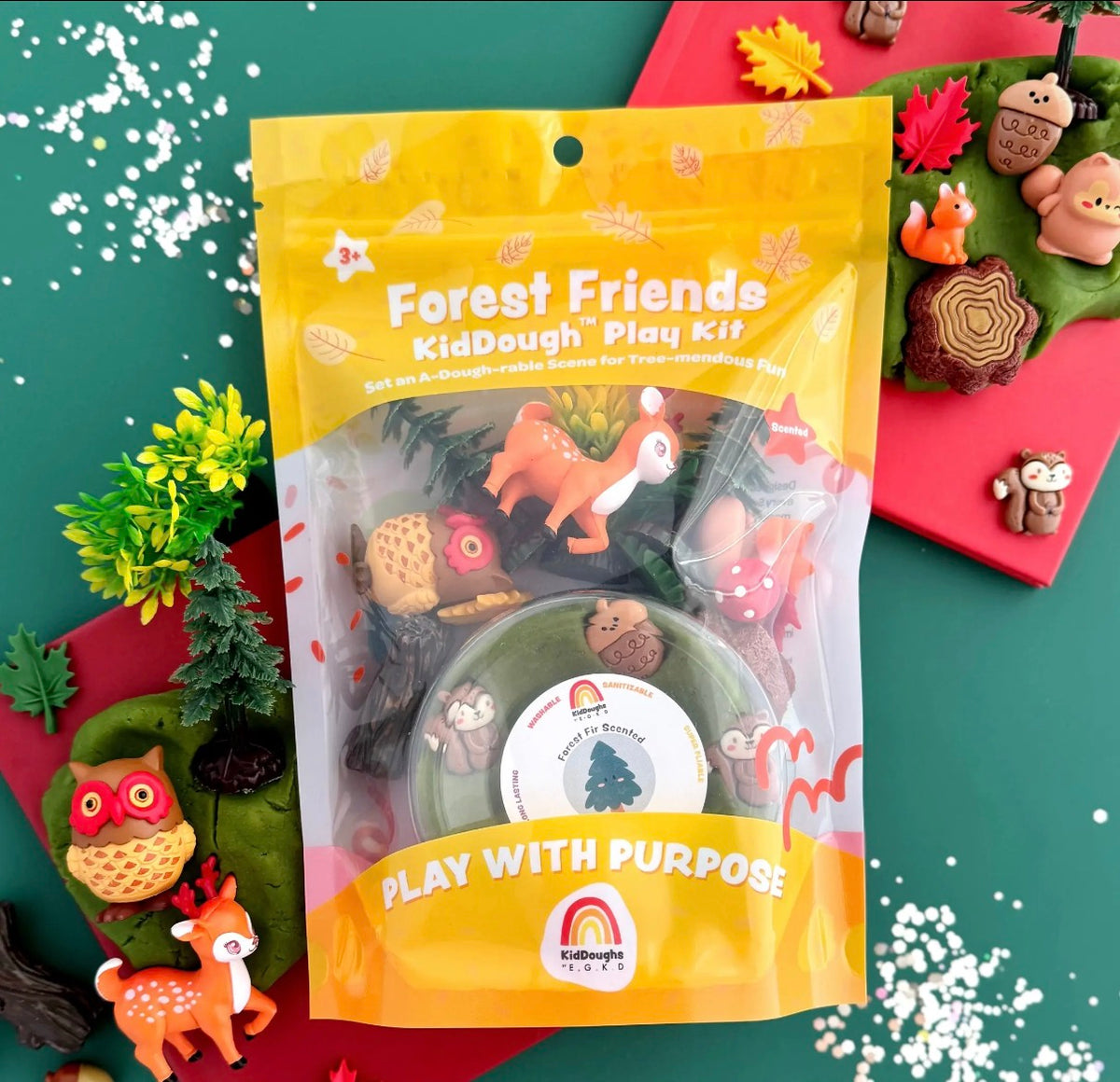 Forest Friends Kiddough Play Kit