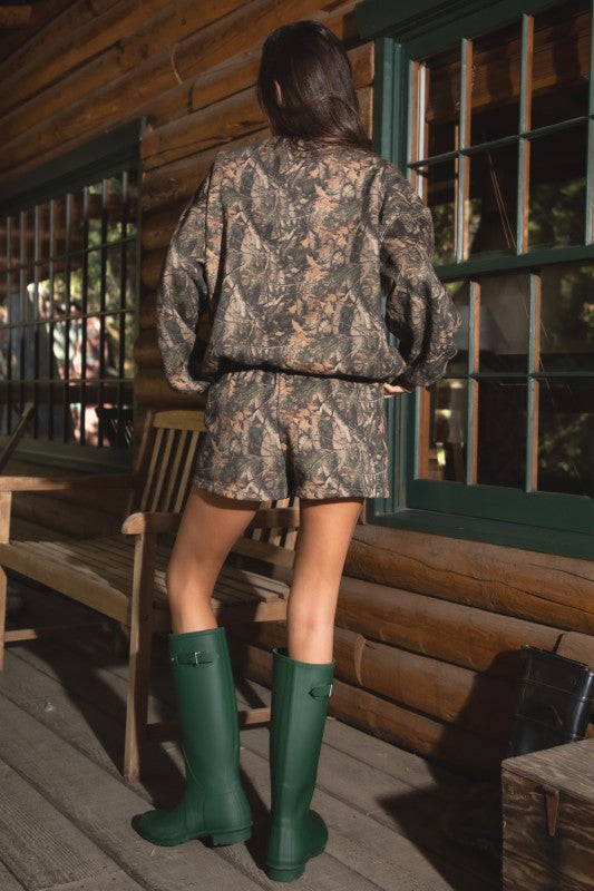 Hattie Camo Sweatshirt