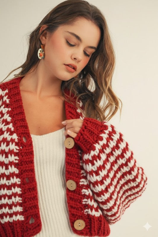 Candy Cane Cardigan
