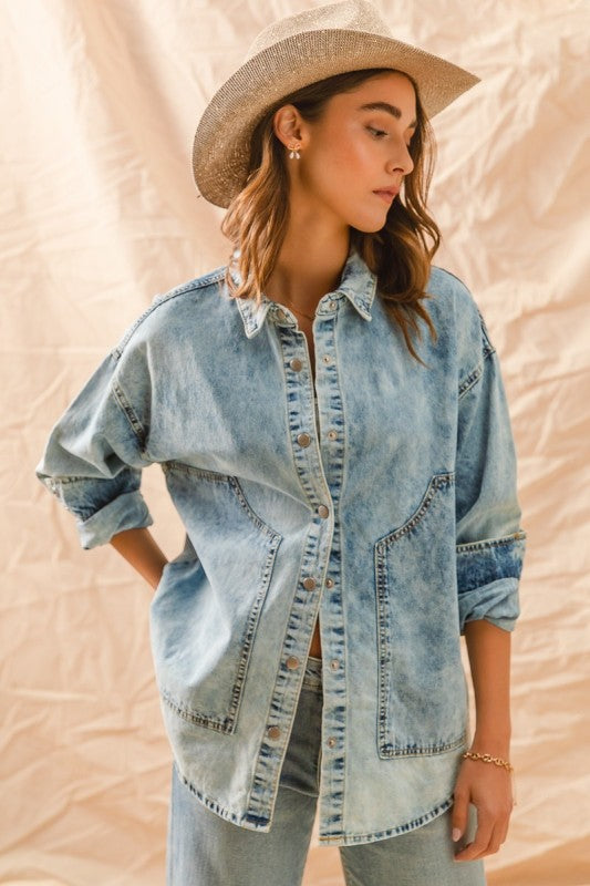 Mabel Denim Button Down