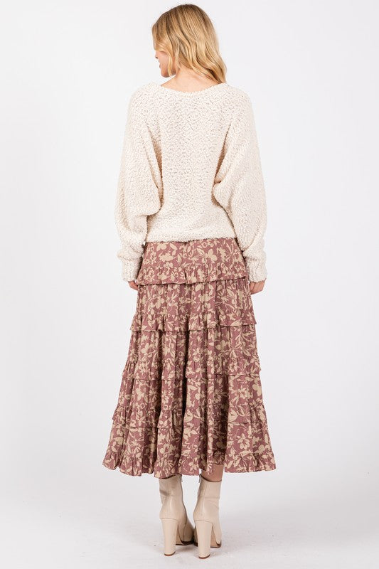 Ruffles Midi Skirt