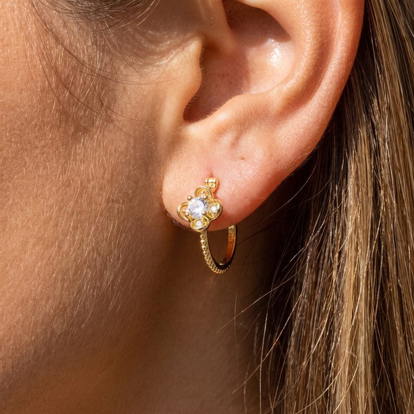 CLOVER HOOP
EARRINGS