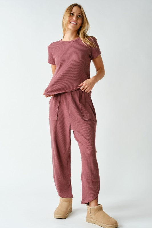 Megan Waffle Knit pants