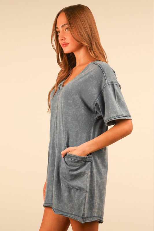 Mineral Wash Romper
