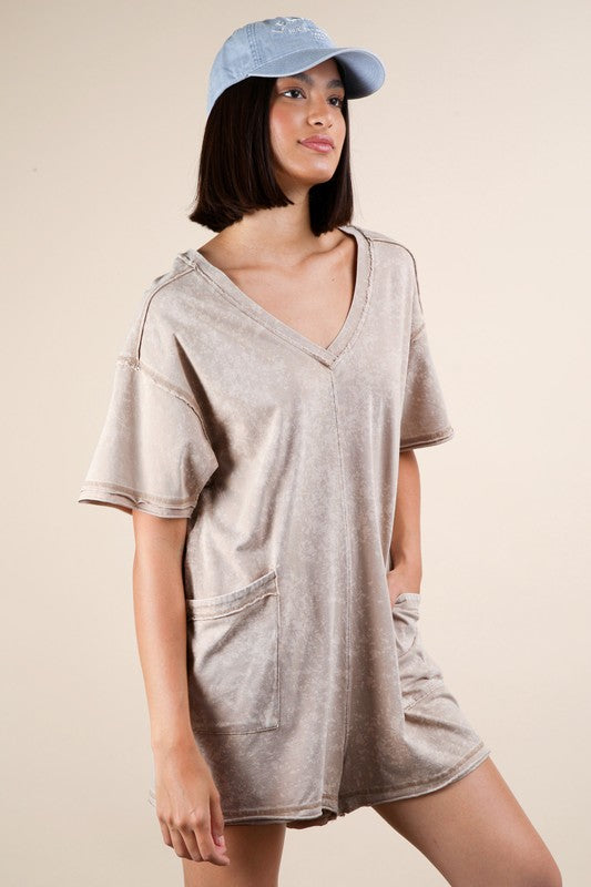 Mineral Wash Romper