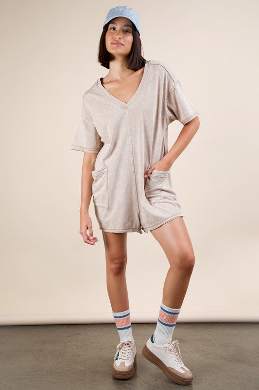 Mineral Wash Romper
