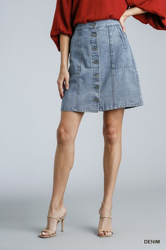 Julia Denim Skirt