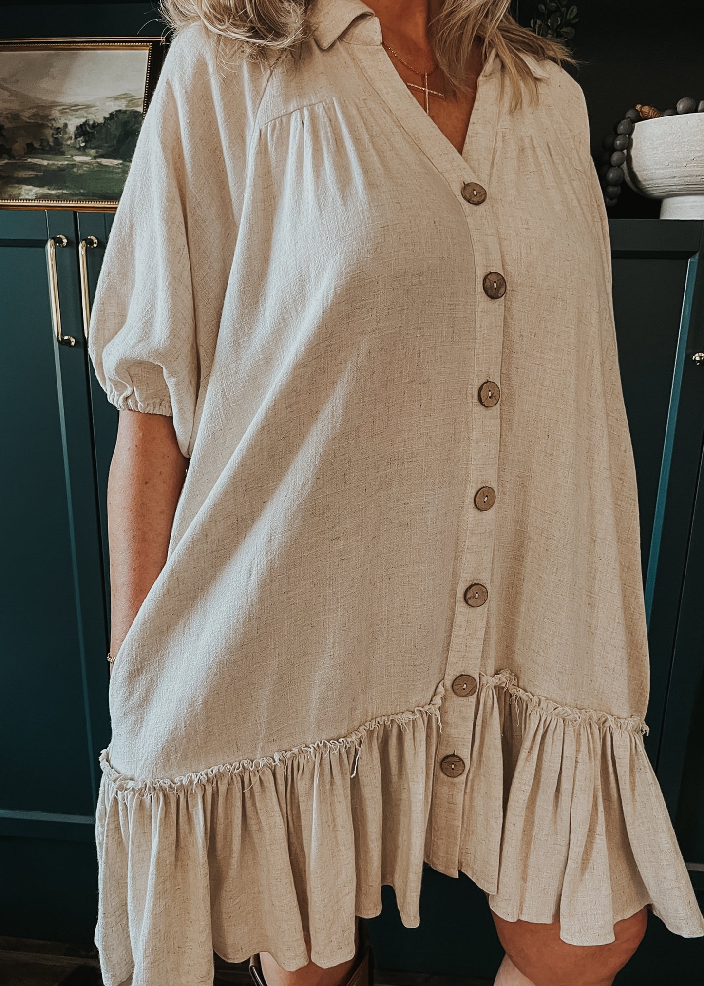 Palmer Dress - Oatmeal