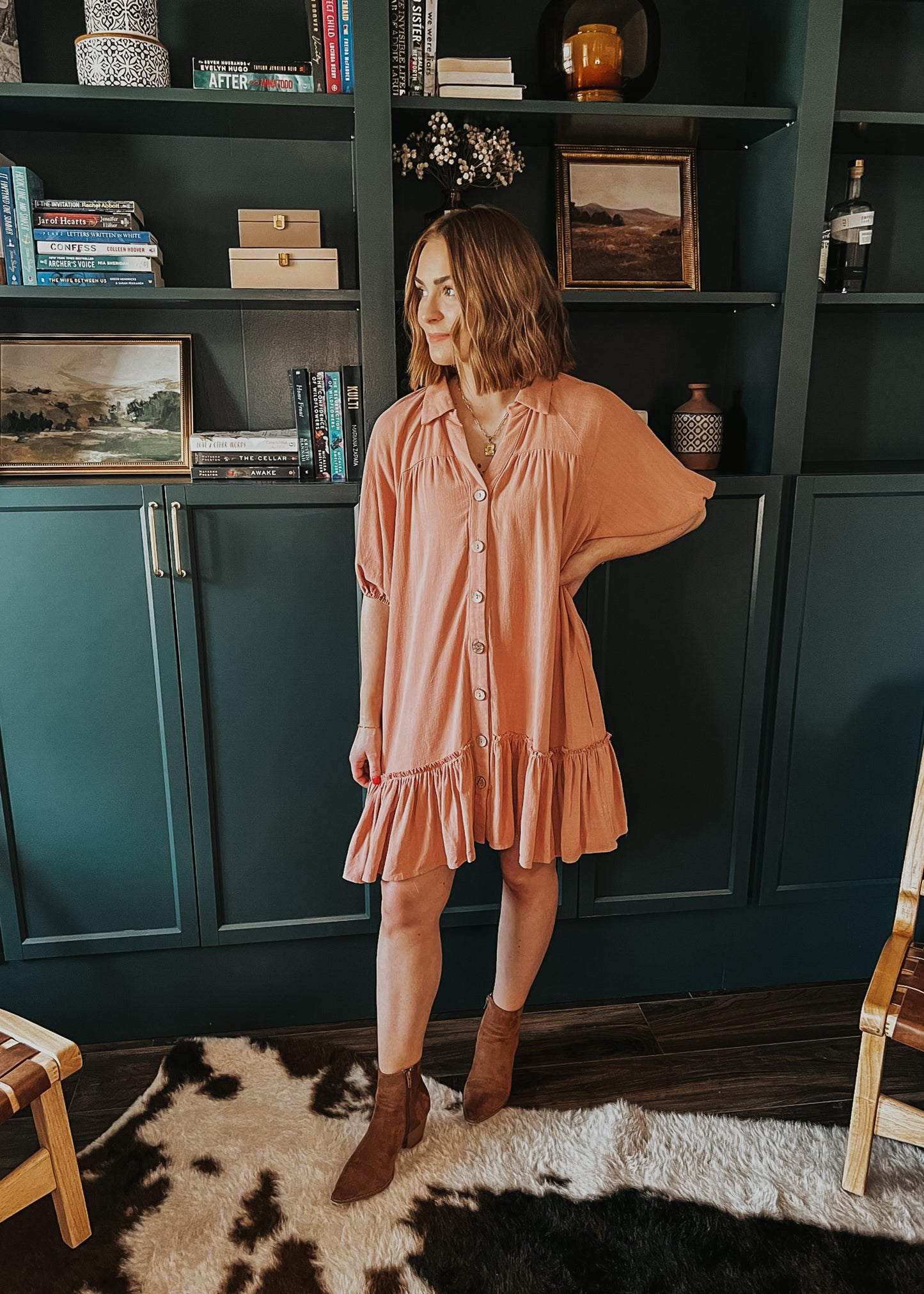 Palmer Dress - Apricot